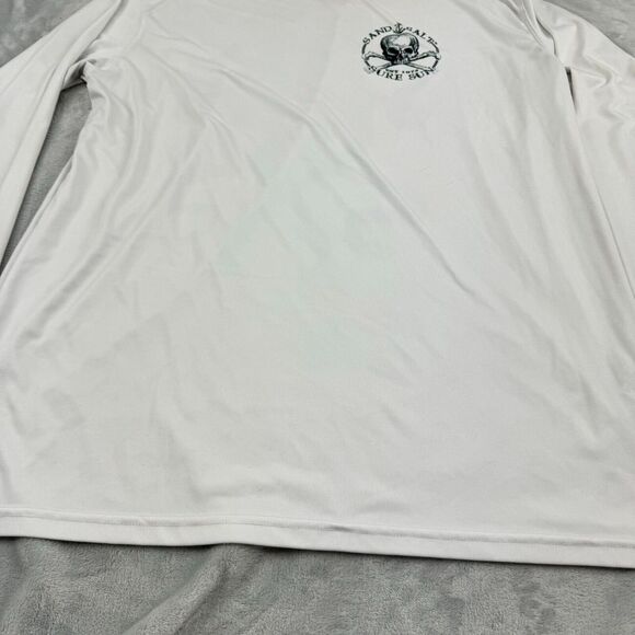Vapor Shirt Men 3XL White Athleisure Sand Salt Sure Sun Workout Gym Beach Pirate - Picture 7 of 11